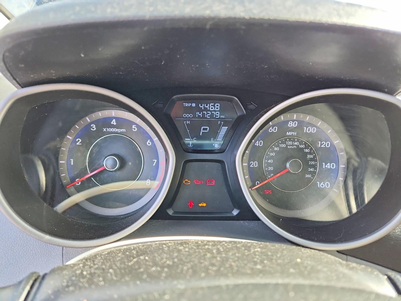 2013 Hyundai Elantra Gls Black vin: KMHDH4AE1DU567663