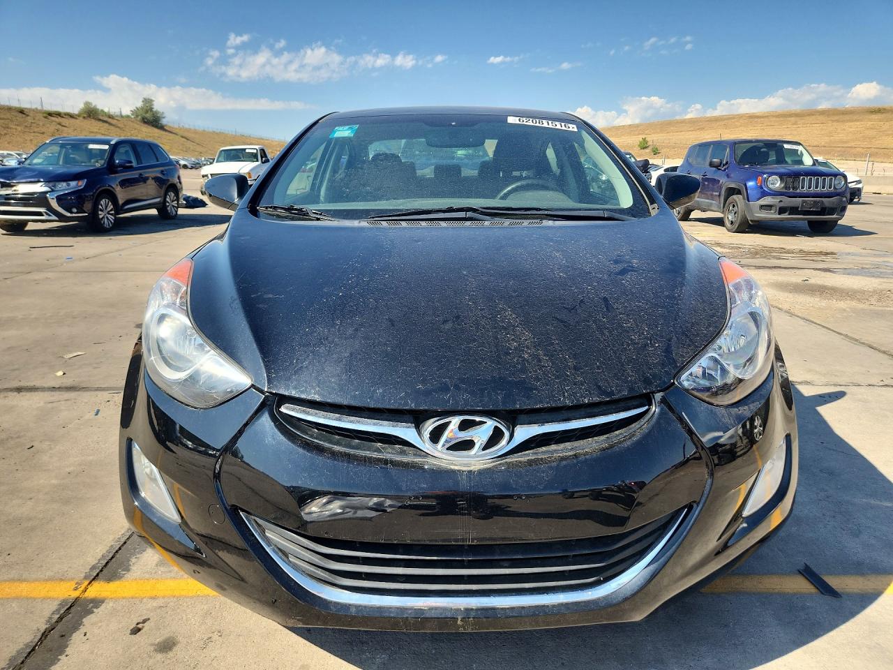 2013 Hyundai Elantra Gls Black vin: KMHDH4AE1DU582809
