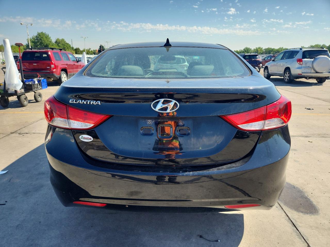 2013 Hyundai Elantra Gls Black vin: KMHDH4AE1DU582809