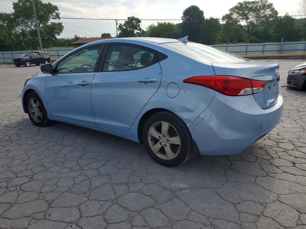 2013 Hyundai Elantra Gls Blue vin: KMHDH4AE1DU592644