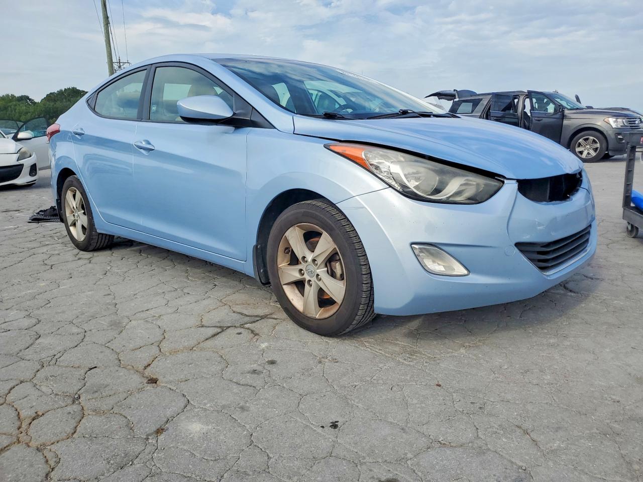 2013 Hyundai Elantra Gls Blue vin: KMHDH4AE1DU592644