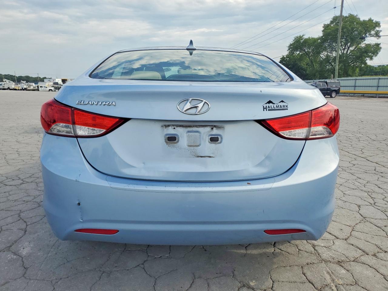 2013 Hyundai Elantra Gls Blue vin: KMHDH4AE1DU592644