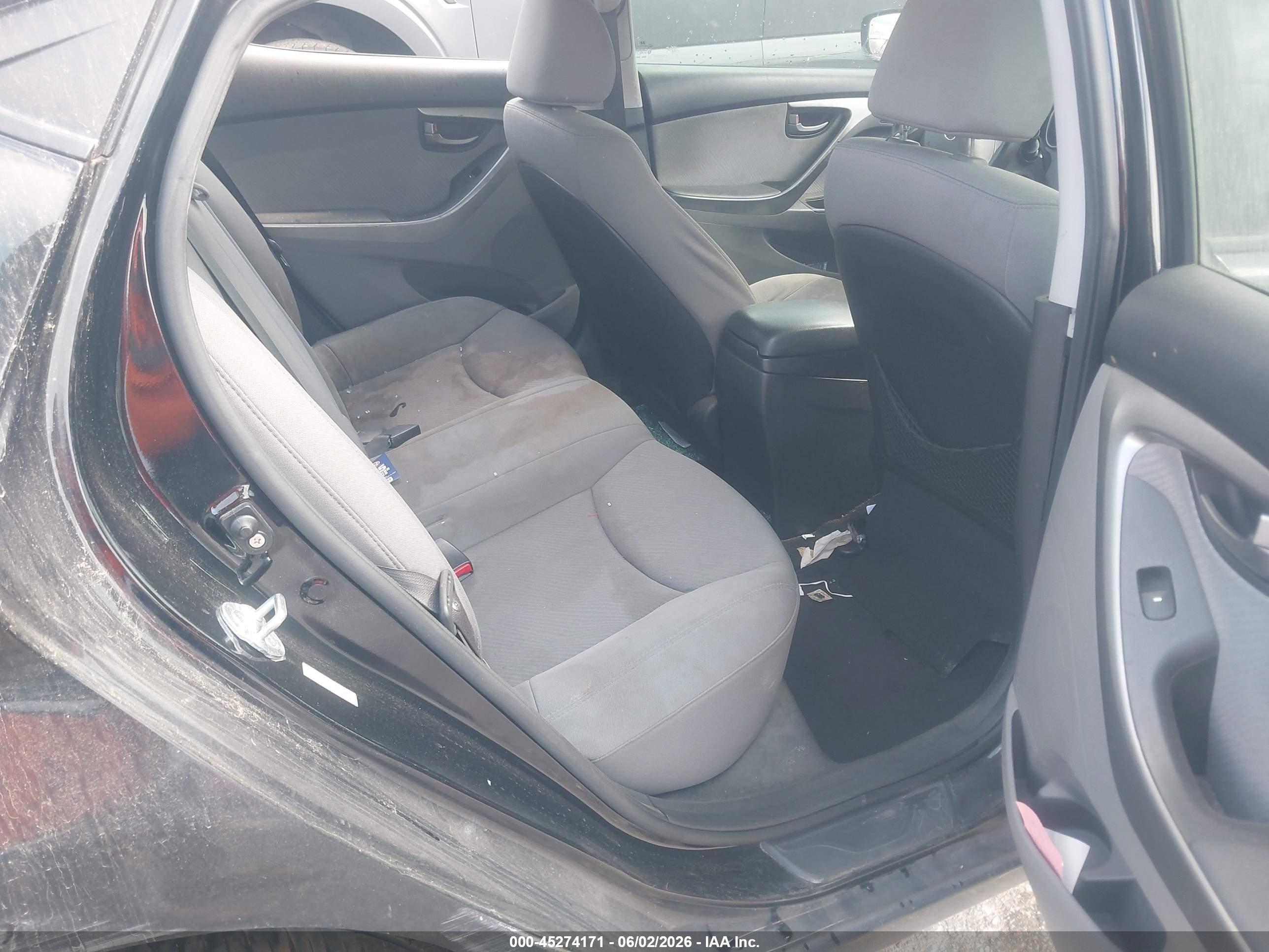2013 Hyundai Elantra Gls Black vin: KMHDH4AE1DU595141