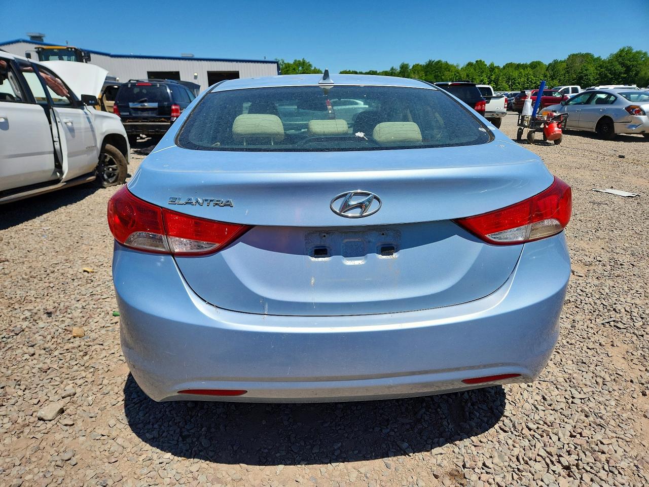 2013 Hyundai Elantra Gls Blue vin: KMHDH4AE1DU616053