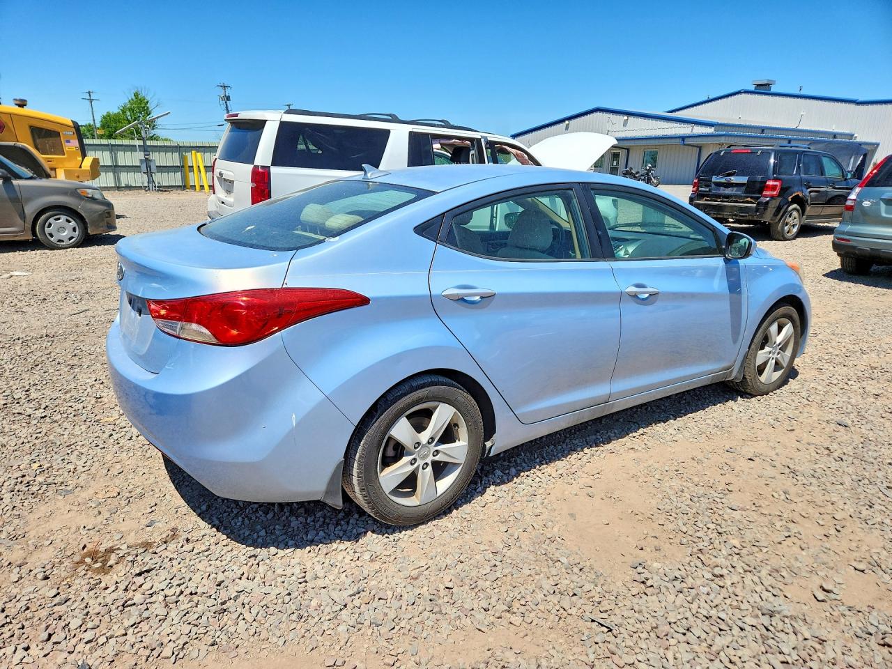 2013 Hyundai Elantra Gls Blue vin: KMHDH4AE1DU616053