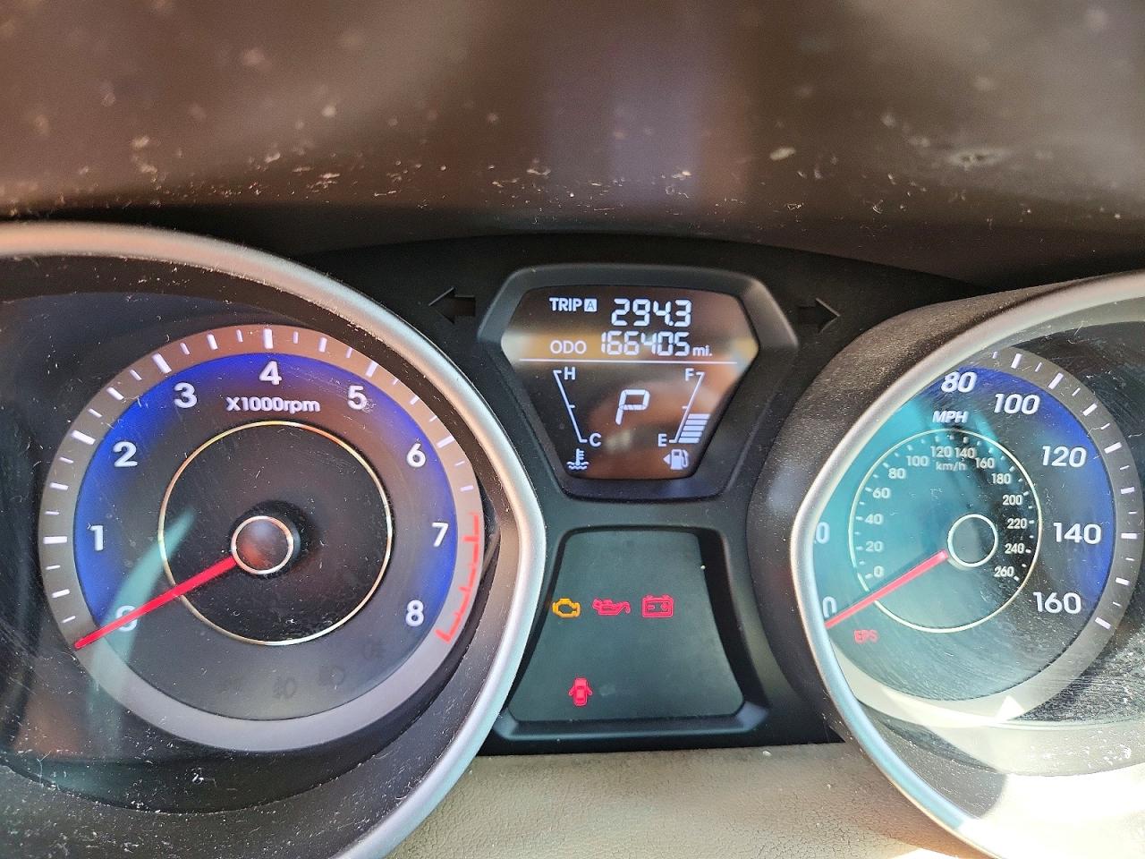 2013 Hyundai Elantra Gls Blue vin: KMHDH4AE1DU616053
