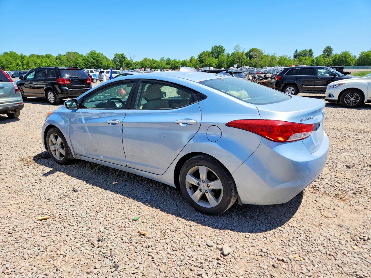 2013 Hyundai Elantra Gls Blue vin: KMHDH4AE1DU616053