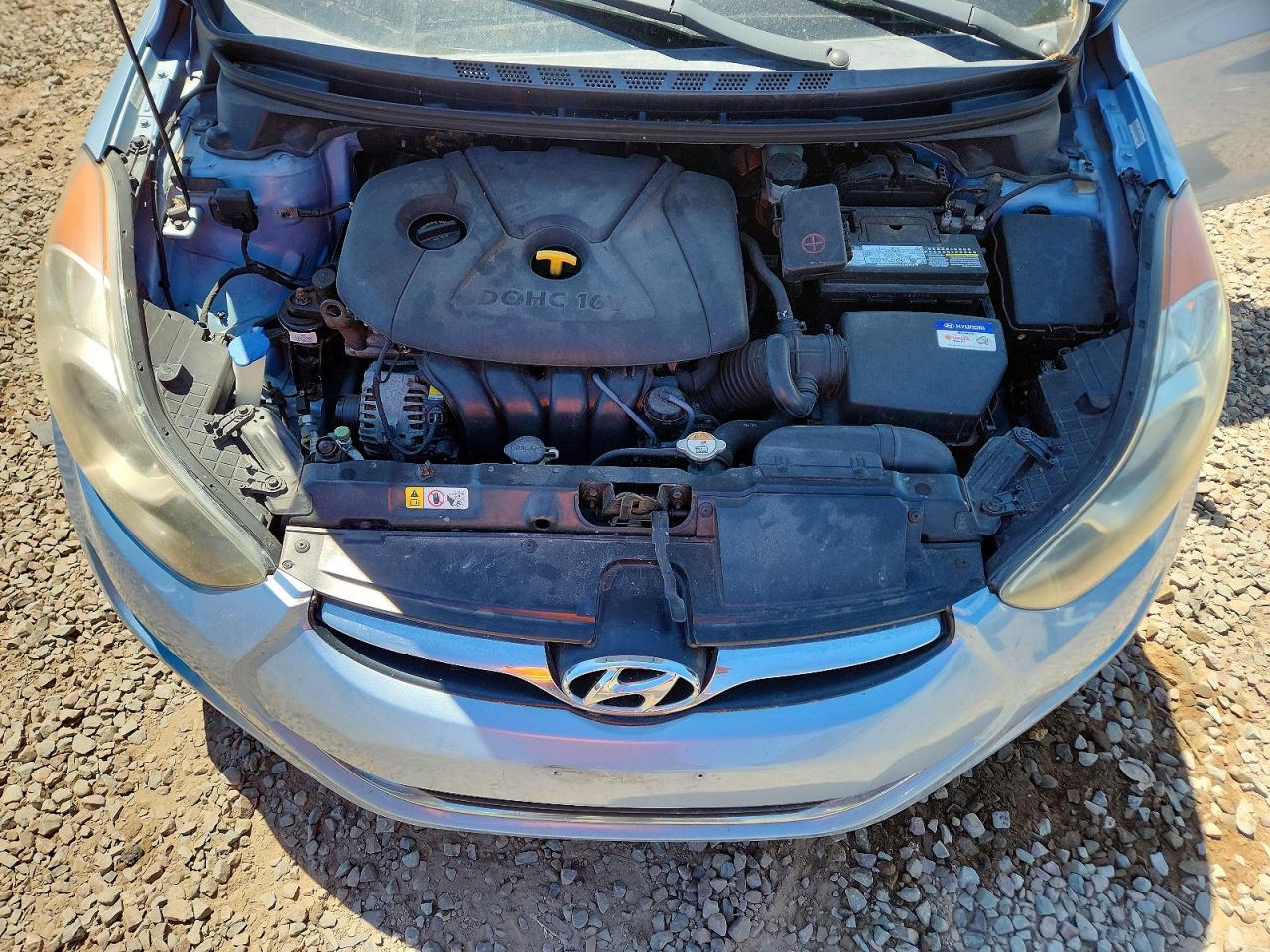 2013 Hyundai Elantra Gls Blue vin: KMHDH4AE1DU616053