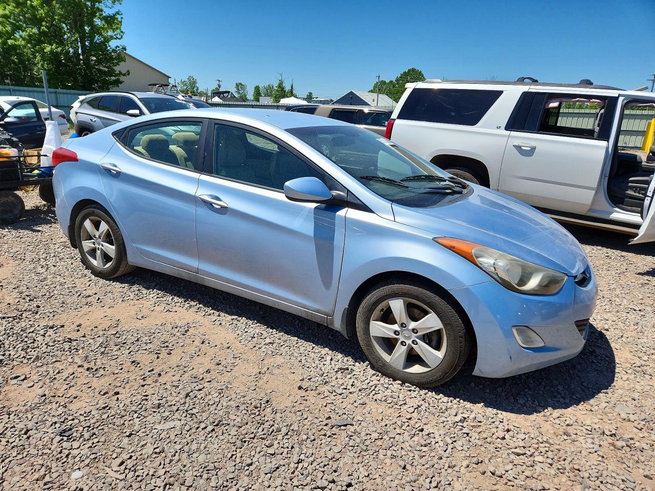 2013 Hyundai Elantra Gls Blue vin: KMHDH4AE1DU616053