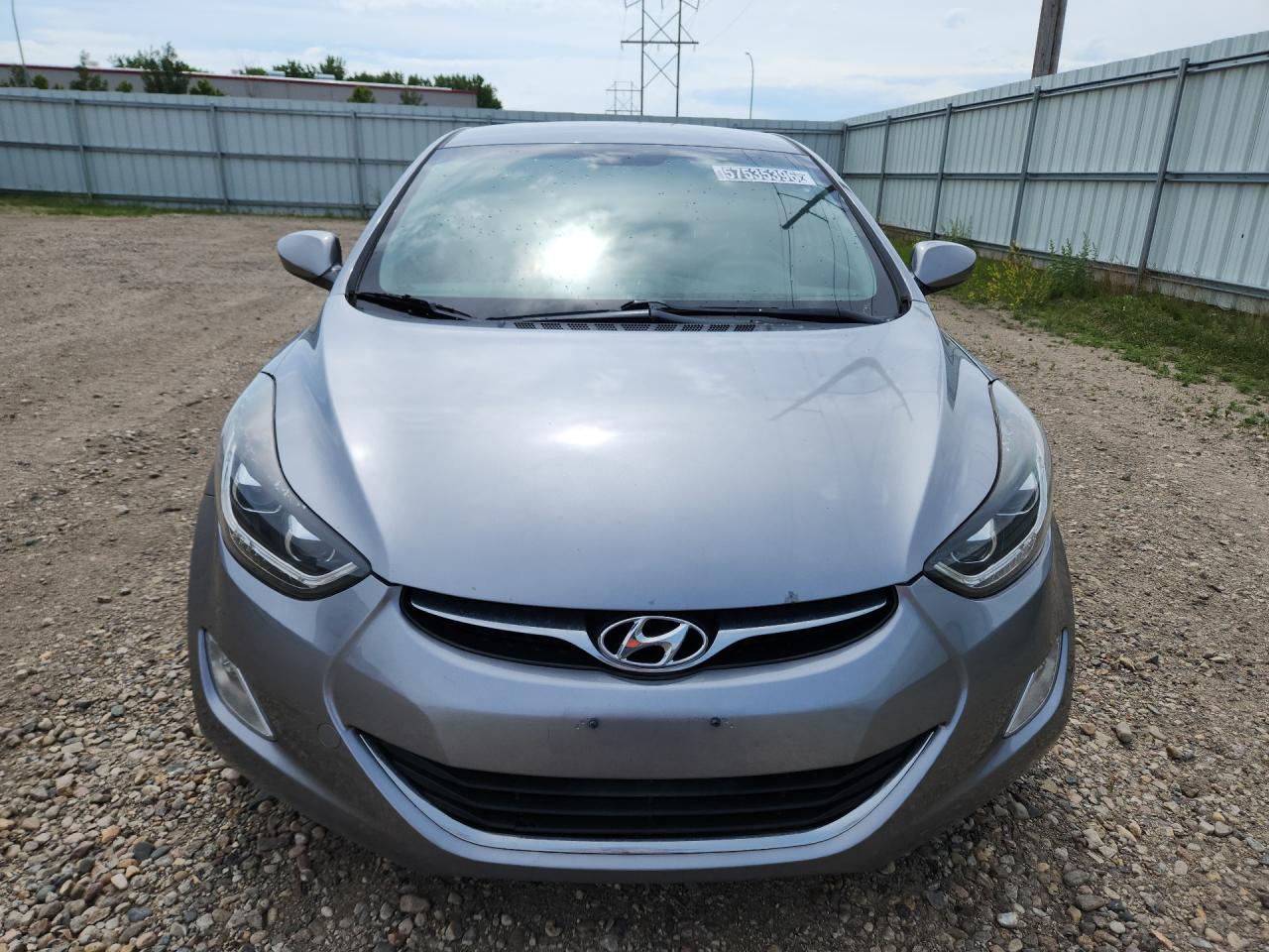 2013 Hyundai Elantra Gls Silver vin: KMHDH4AE1DU623391 Damage: Hood, Chipped, 3