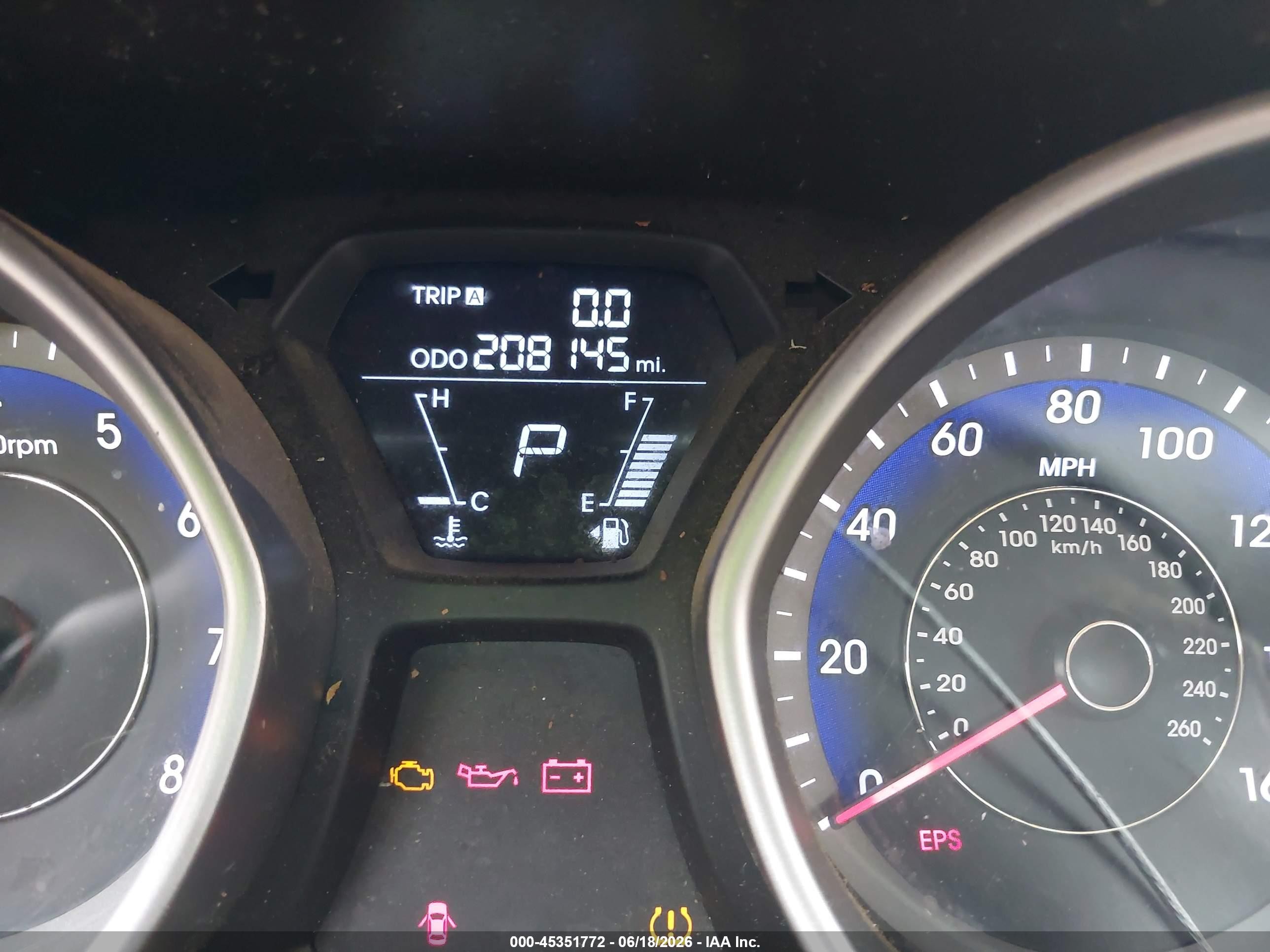 2013 Hyundai Elantra Gls Red vin: KMHDH4AE1DU631782