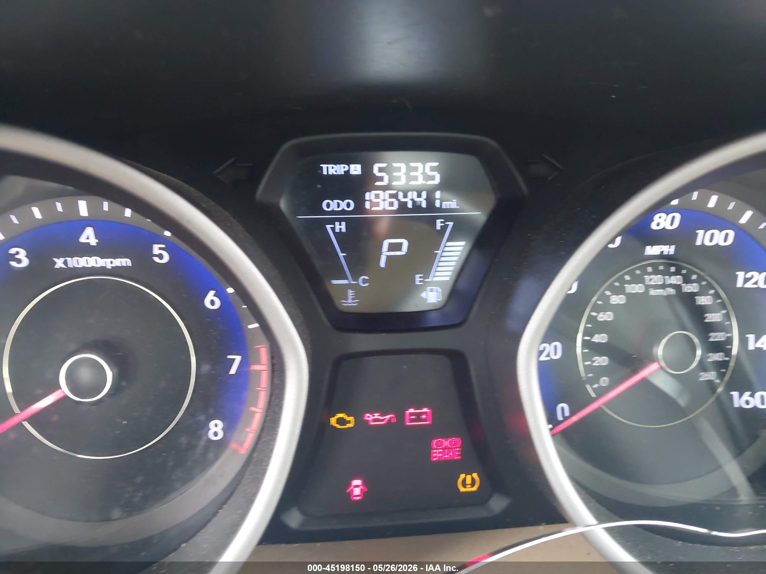 2013 Hyundai Elantra Gls Blue vin: KMHDH4AE1DU632978