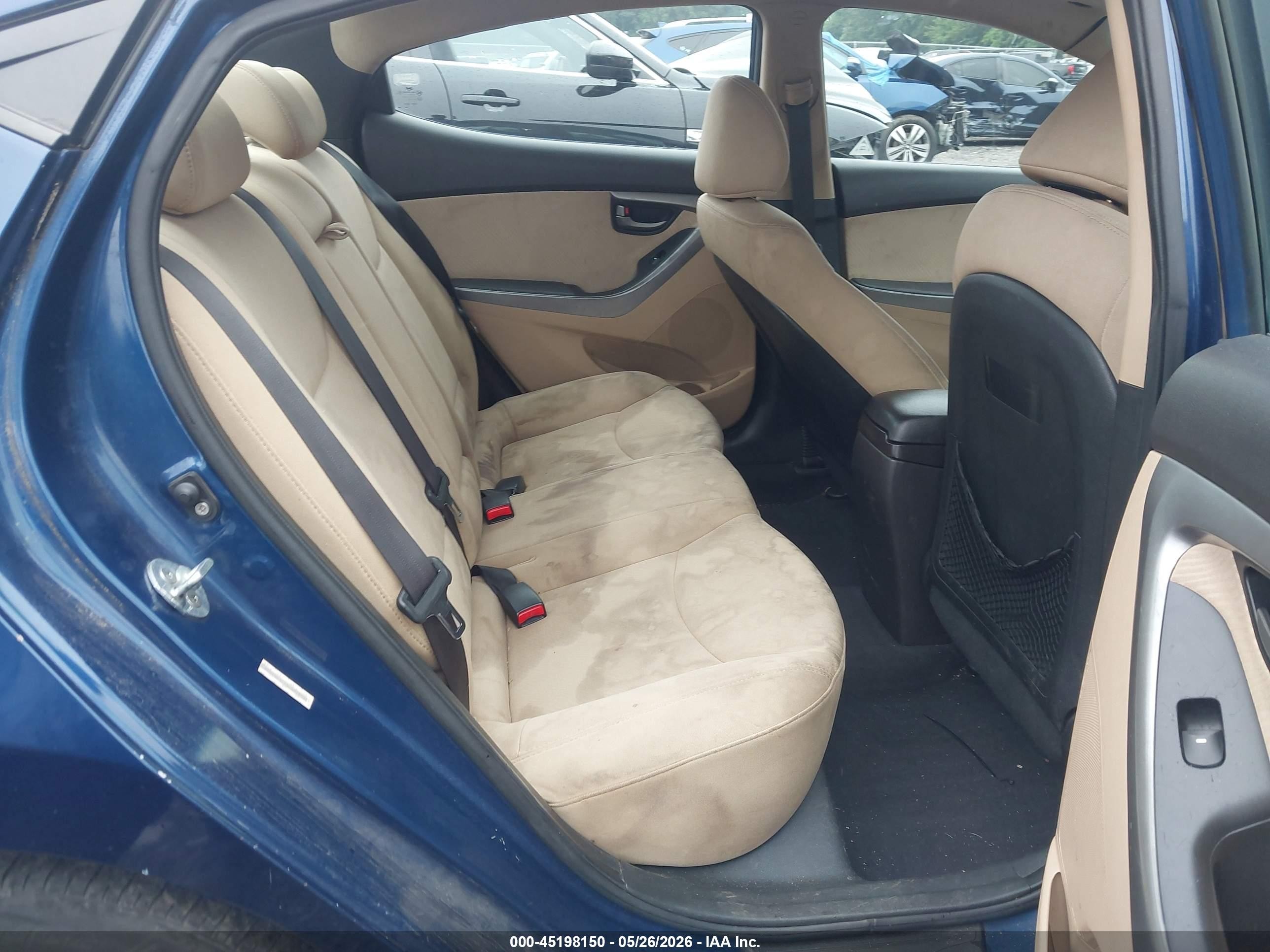 2013 Hyundai Elantra Gls Blue vin: KMHDH4AE1DU632978