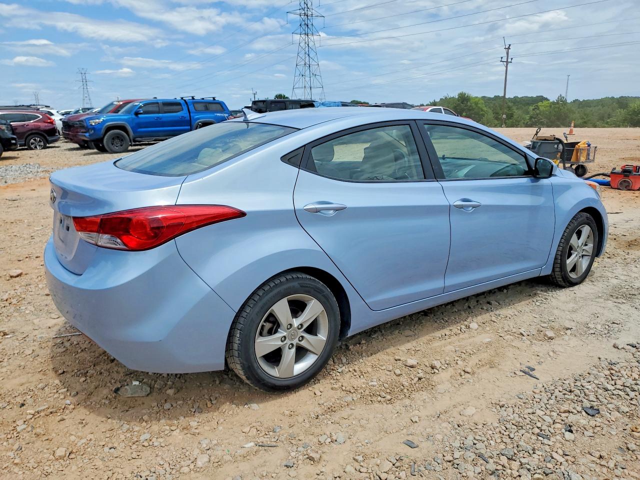 2013 Hyundai Elantra Gls Blue vin: KMHDH4AE1DU640918