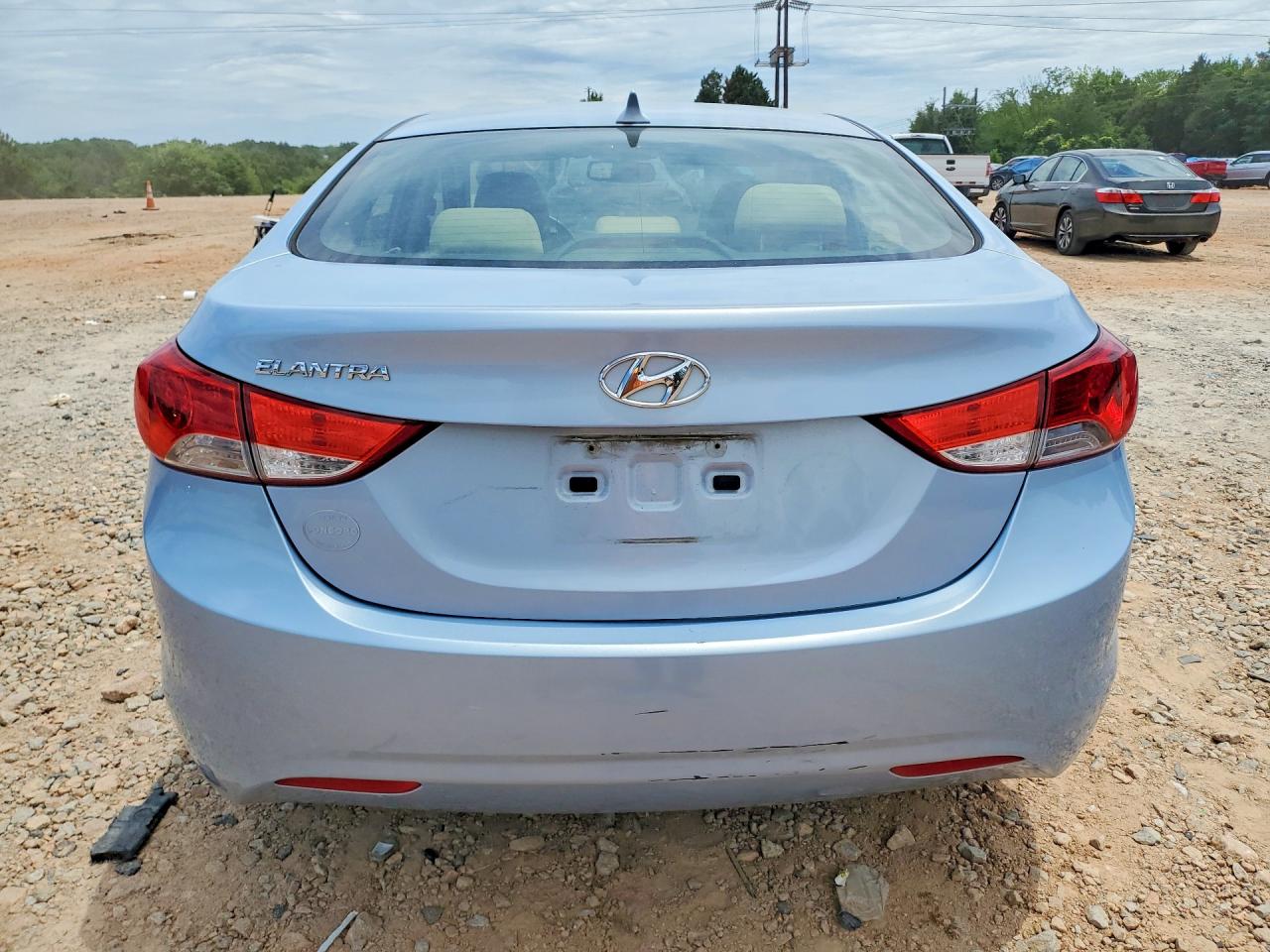 2013 Hyundai Elantra Gls Blue vin: KMHDH4AE1DU640918