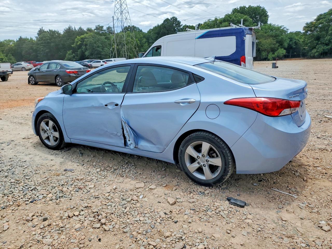 2013 Hyundai Elantra Gls Blue vin: KMHDH4AE1DU640918