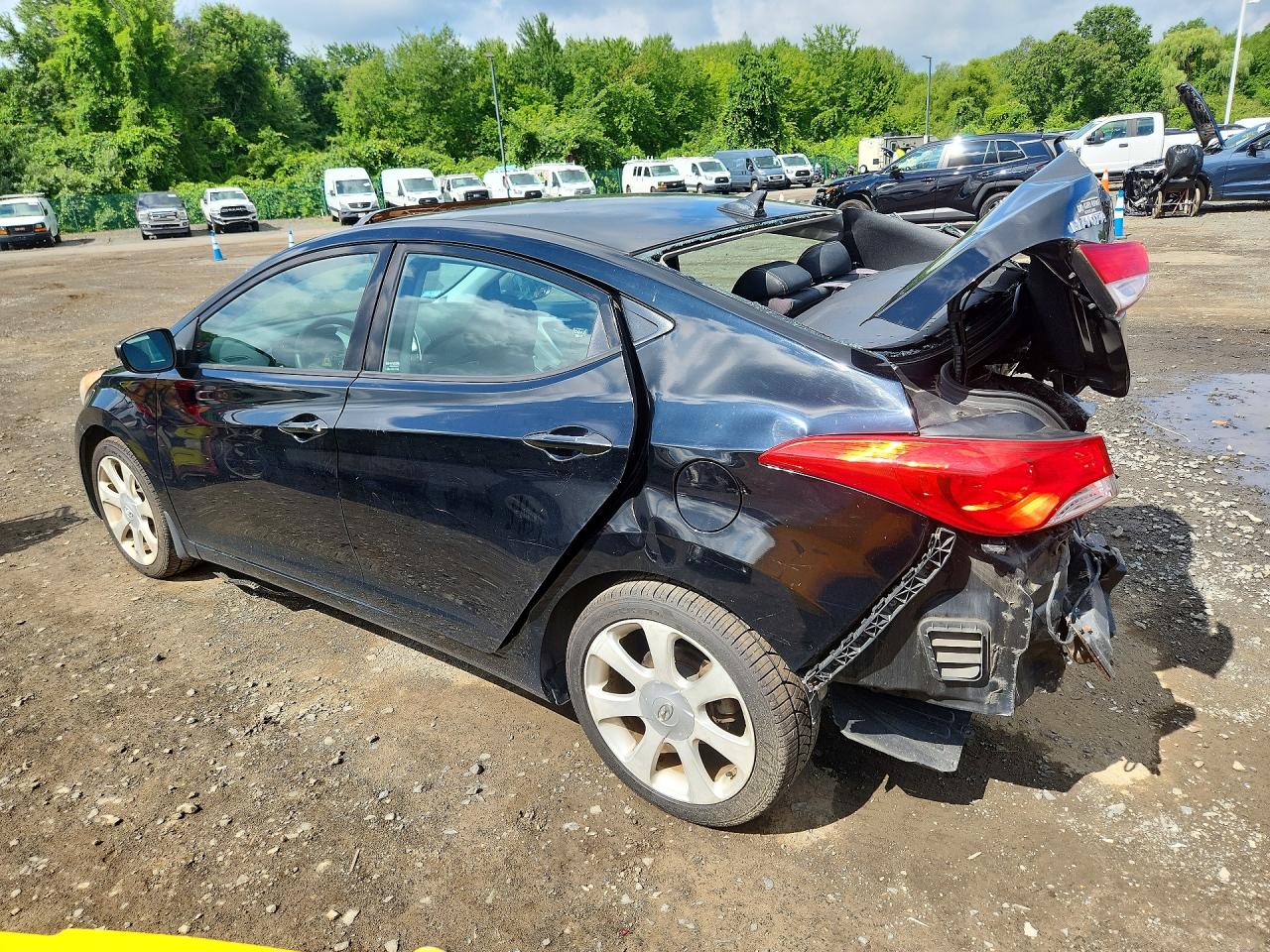 2013 Hyundai Elantra Limited Черный vin: KMHDH4AE1DU642782