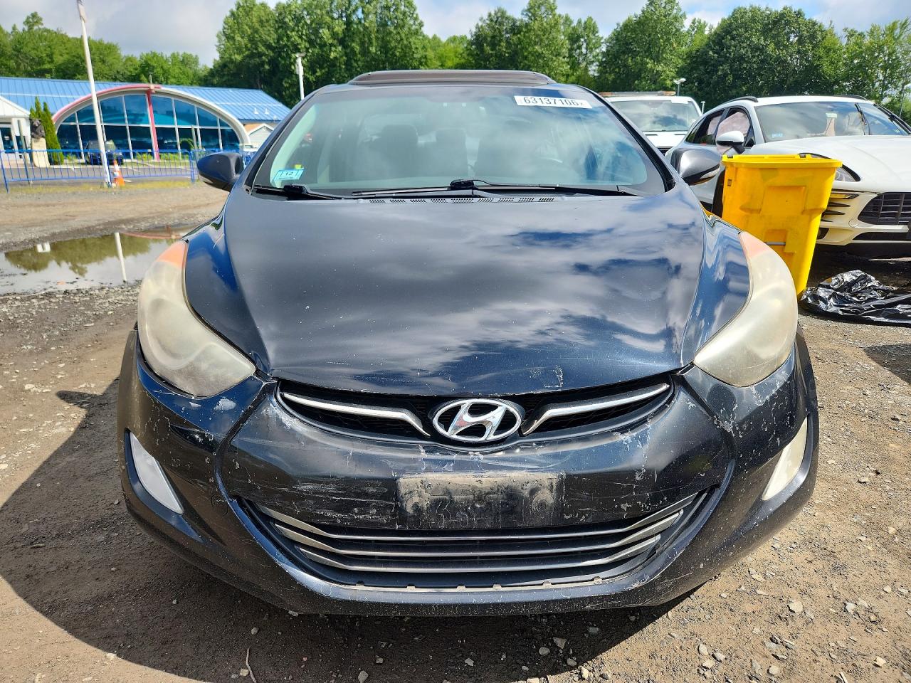 2013 Hyundai Elantra Limited Черный vin: KMHDH4AE1DU642782