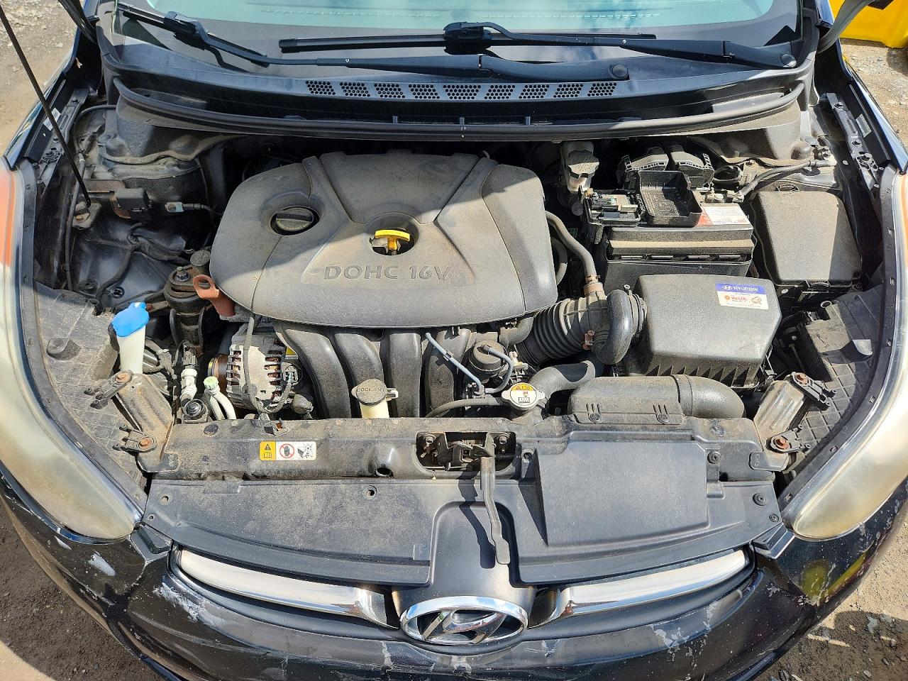 2013 Hyundai Elantra Limited Черный vin: KMHDH4AE1DU642782
