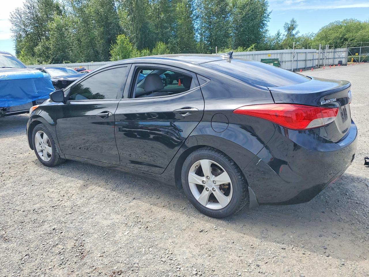 2013 Hyundai Elantra Gls Black vin: KMHDH4AE1DU654138