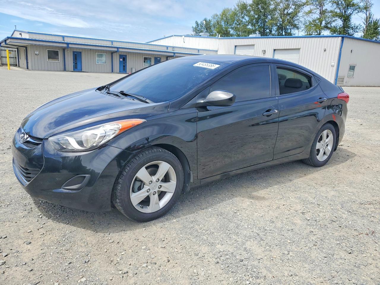 2013 Hyundai Elantra Gls Black vin: KMHDH4AE1DU654138