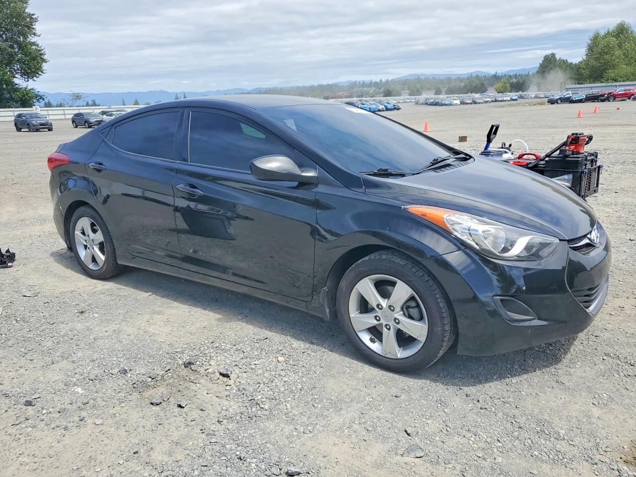 2013 Hyundai Elantra Gls Black vin: KMHDH4AE1DU654138