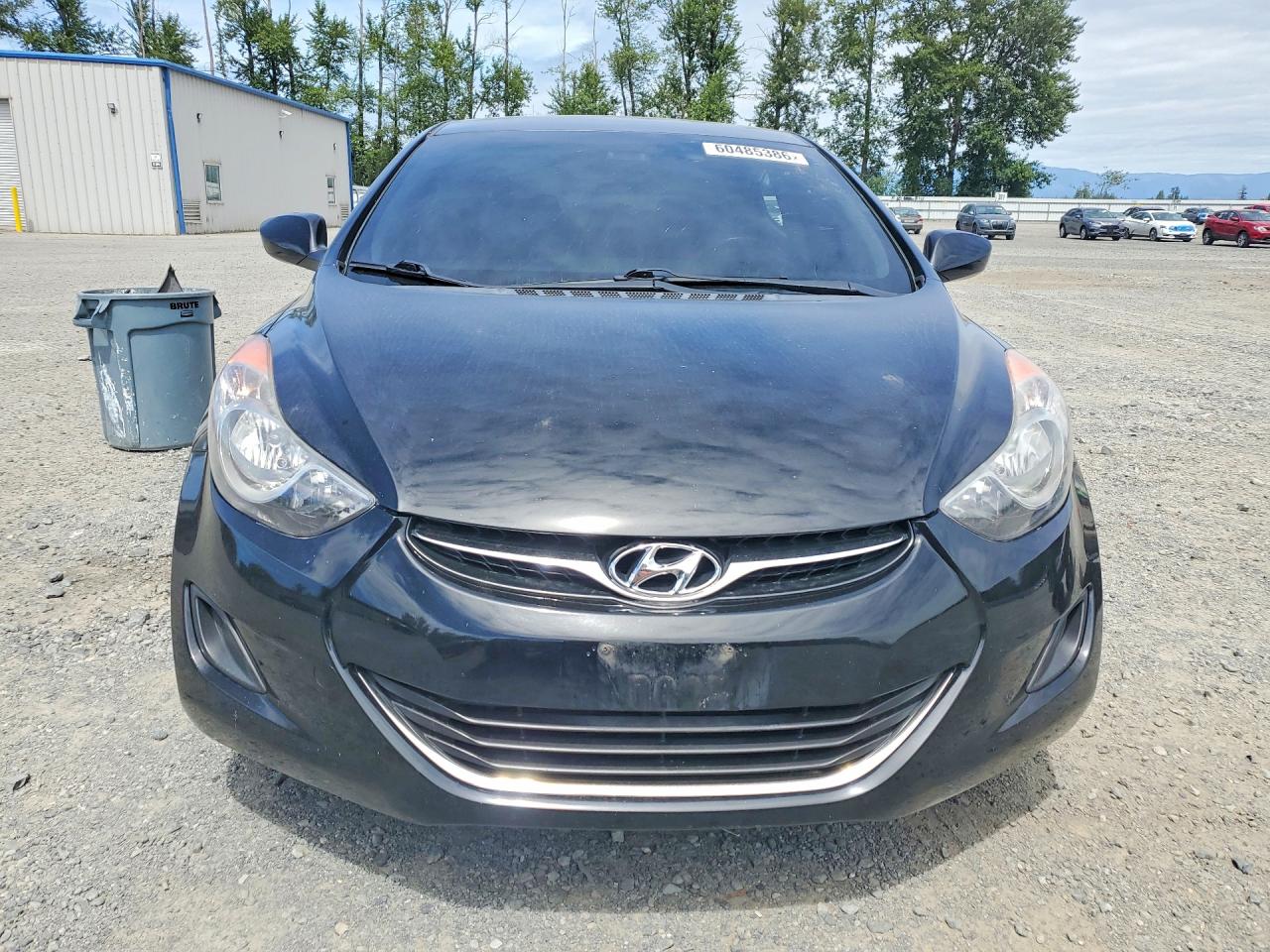 2013 Hyundai Elantra Gls Black vin: KMHDH4AE1DU654138