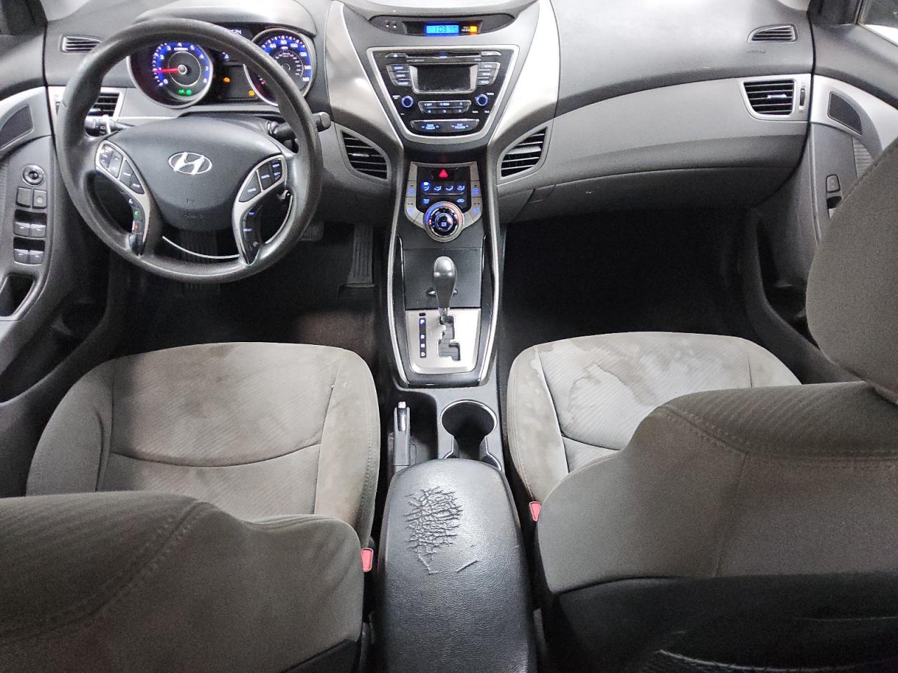2013 Hyundai Elantra Gls Black vin: KMHDH4AE1DU656410 Damage: Console Cover, Torn, 6 To 7 Inches