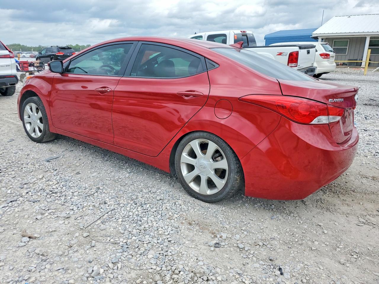 2013 Hyundai Elantra Limited Red vin: KMHDH4AE1DU698205