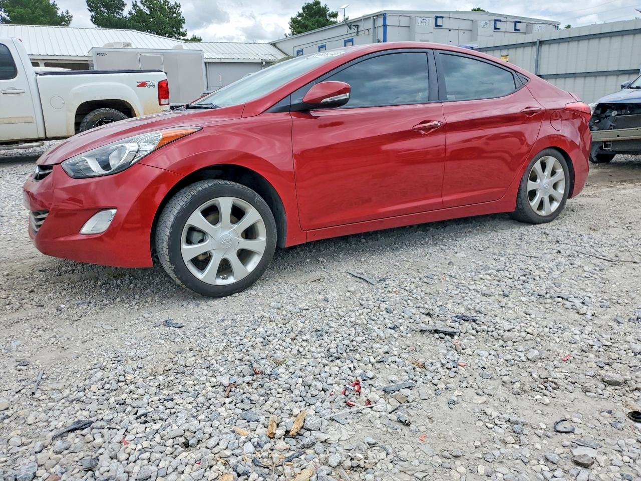 2013 Hyundai Elantra Limited Red vin: KMHDH4AE1DU698205