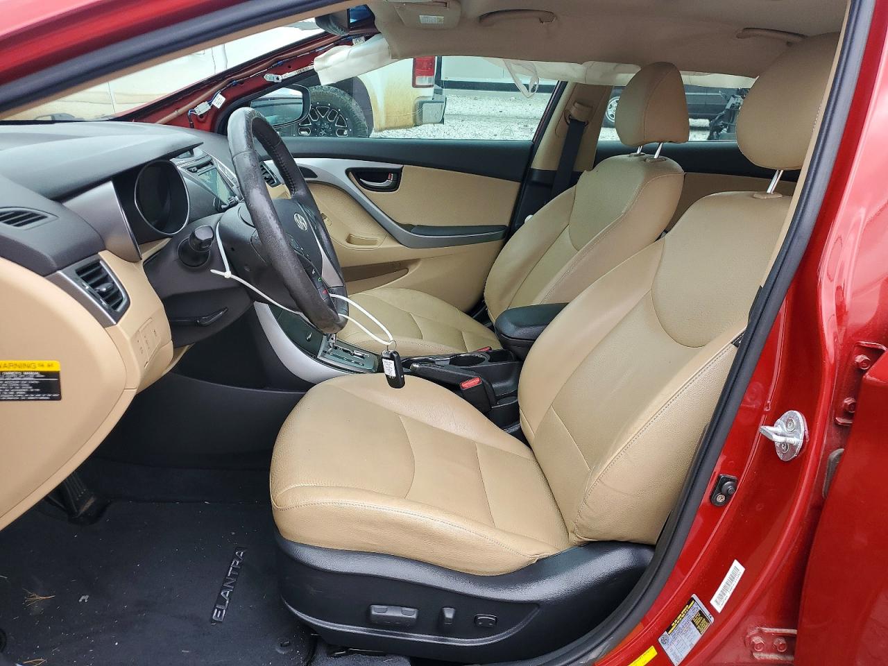 2013 Hyundai Elantra Limited Red vin: KMHDH4AE1DU698205