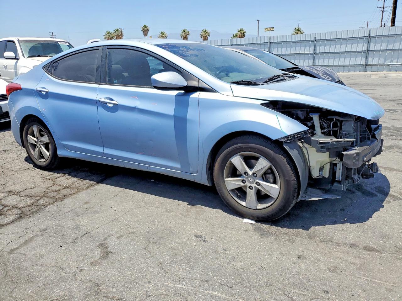 2013 Hyundai Elantra Gls Blue vin: KMHDH4AE1DU726648