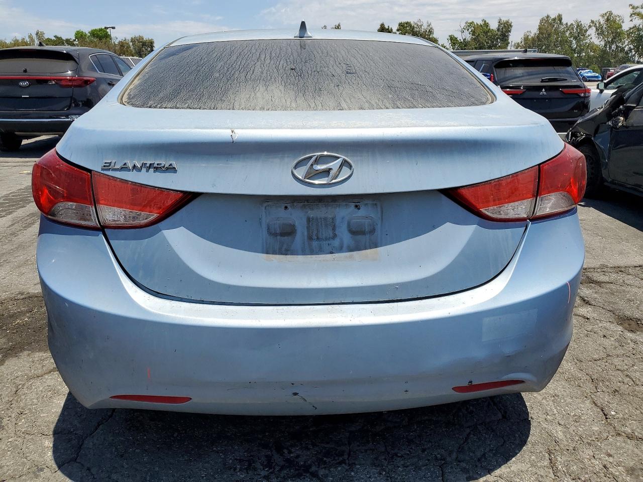 2013 Hyundai Elantra Gls Blue vin: KMHDH4AE1DU726648