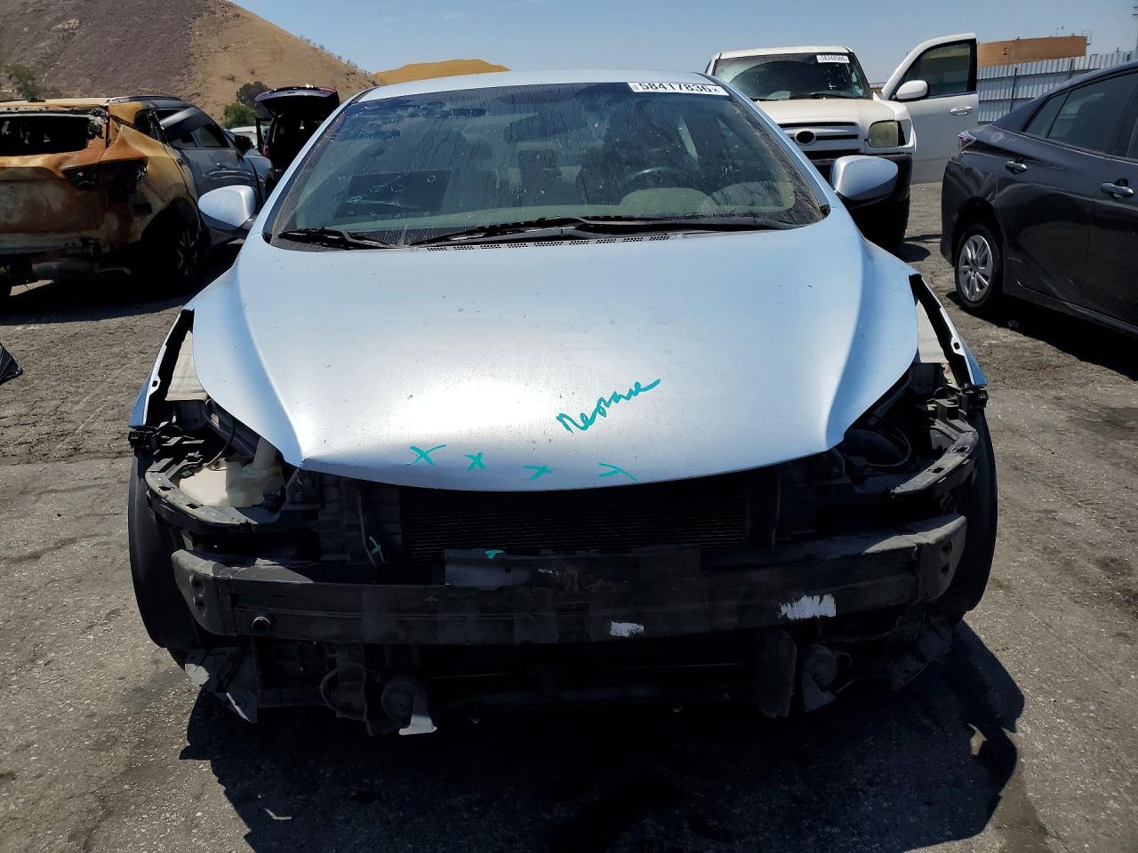2013 Hyundai Elantra Gls Blue vin: KMHDH4AE1DU726648