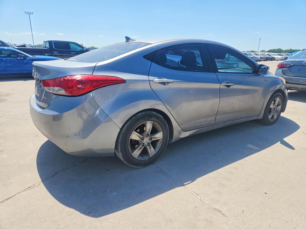 2013 Hyundai Elantra Gls Серый vin: KMHDH4AE1DU742249