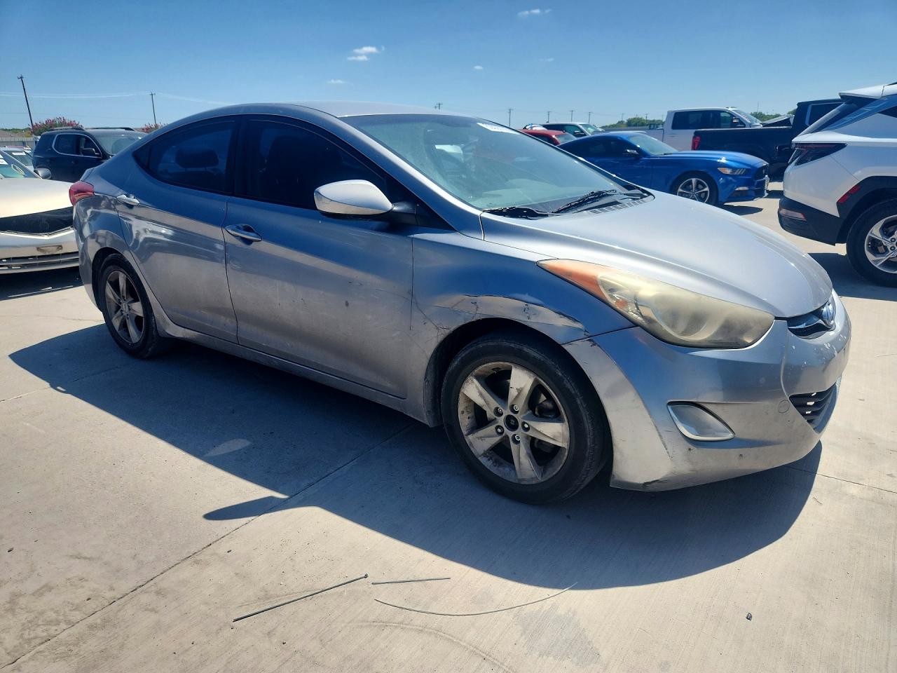 2013 Hyundai Elantra Gls Серый vin: KMHDH4AE1DU742249