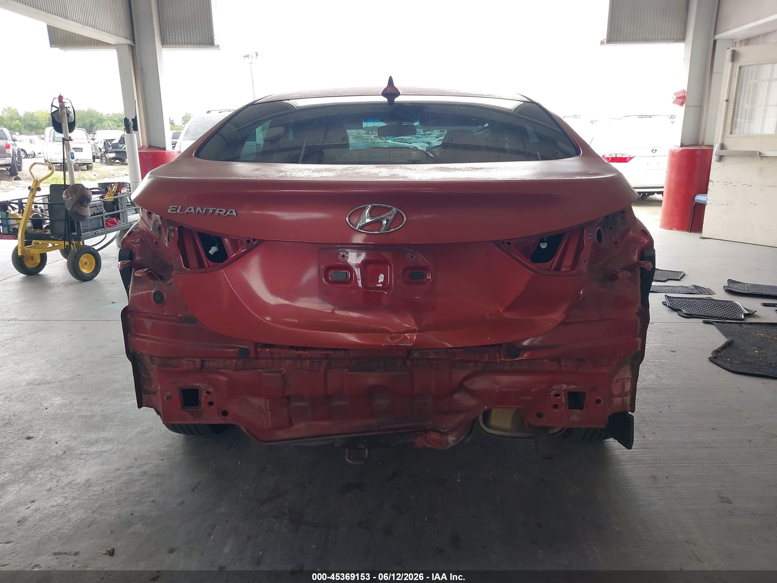 2013 Hyundai Elantra Gls Red vin: KMHDH4AE1DU747810