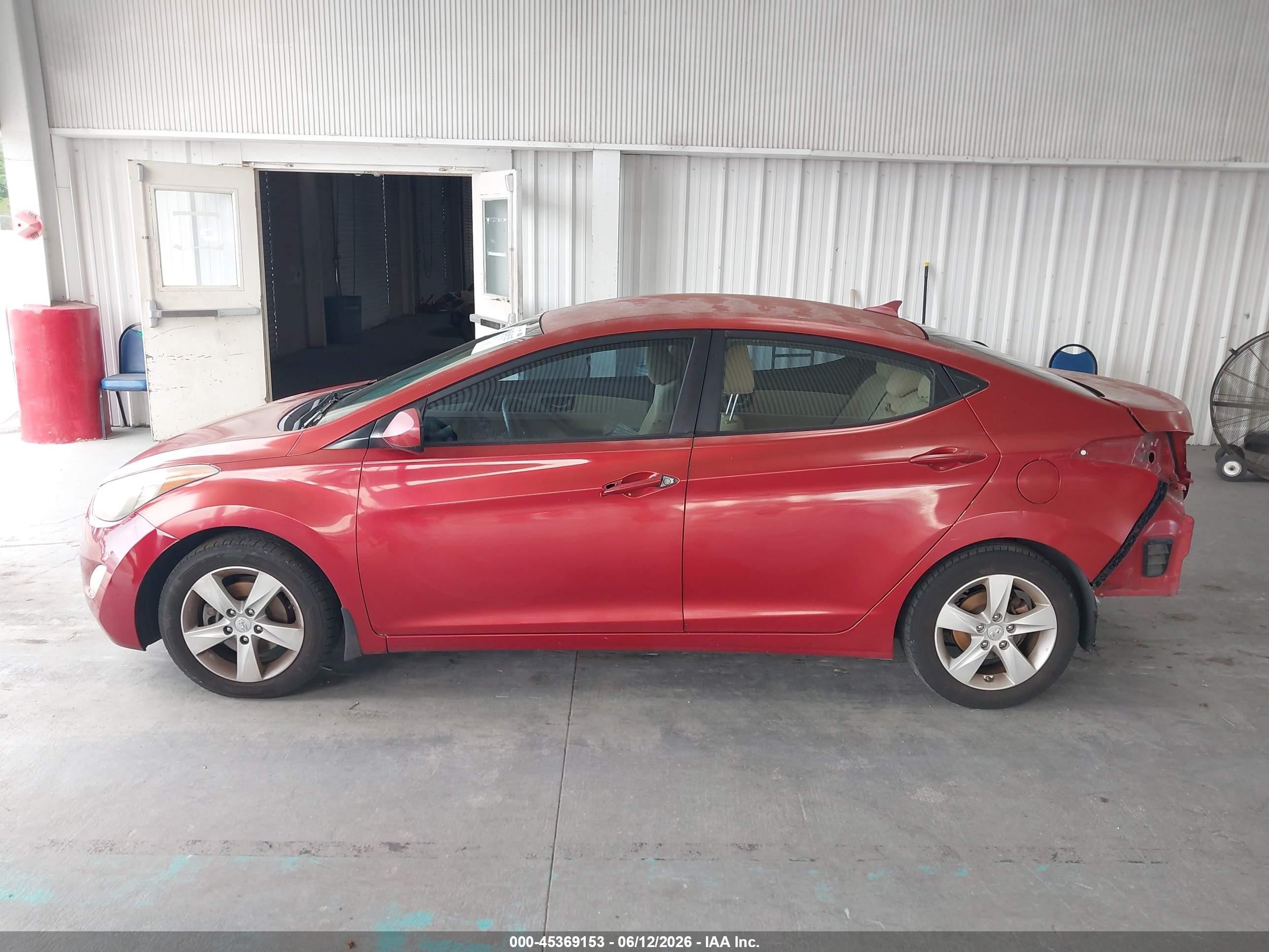 2013 Hyundai Elantra Gls Red vin: KMHDH4AE1DU747810