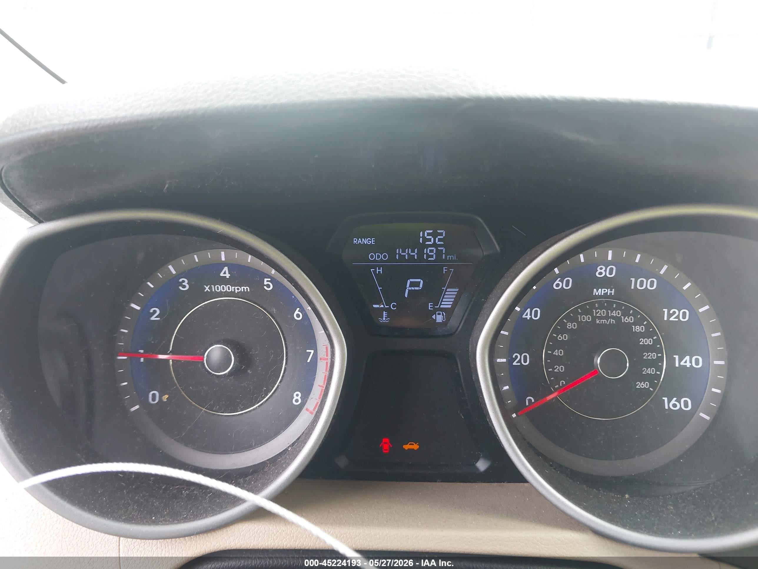 2013 Hyundai Elantra Gls Black vin: KMHDH4AE1DU759973