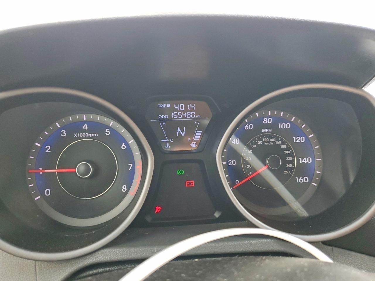 2013 Hyundai Elantra Gls Black vin: KMHDH4AE1DU773193