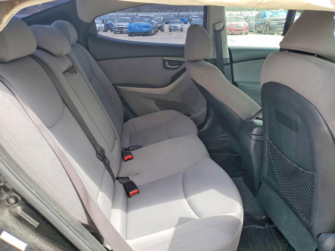 2013 Hyundai Elantra Gls Black vin: KMHDH4AE1DU773193