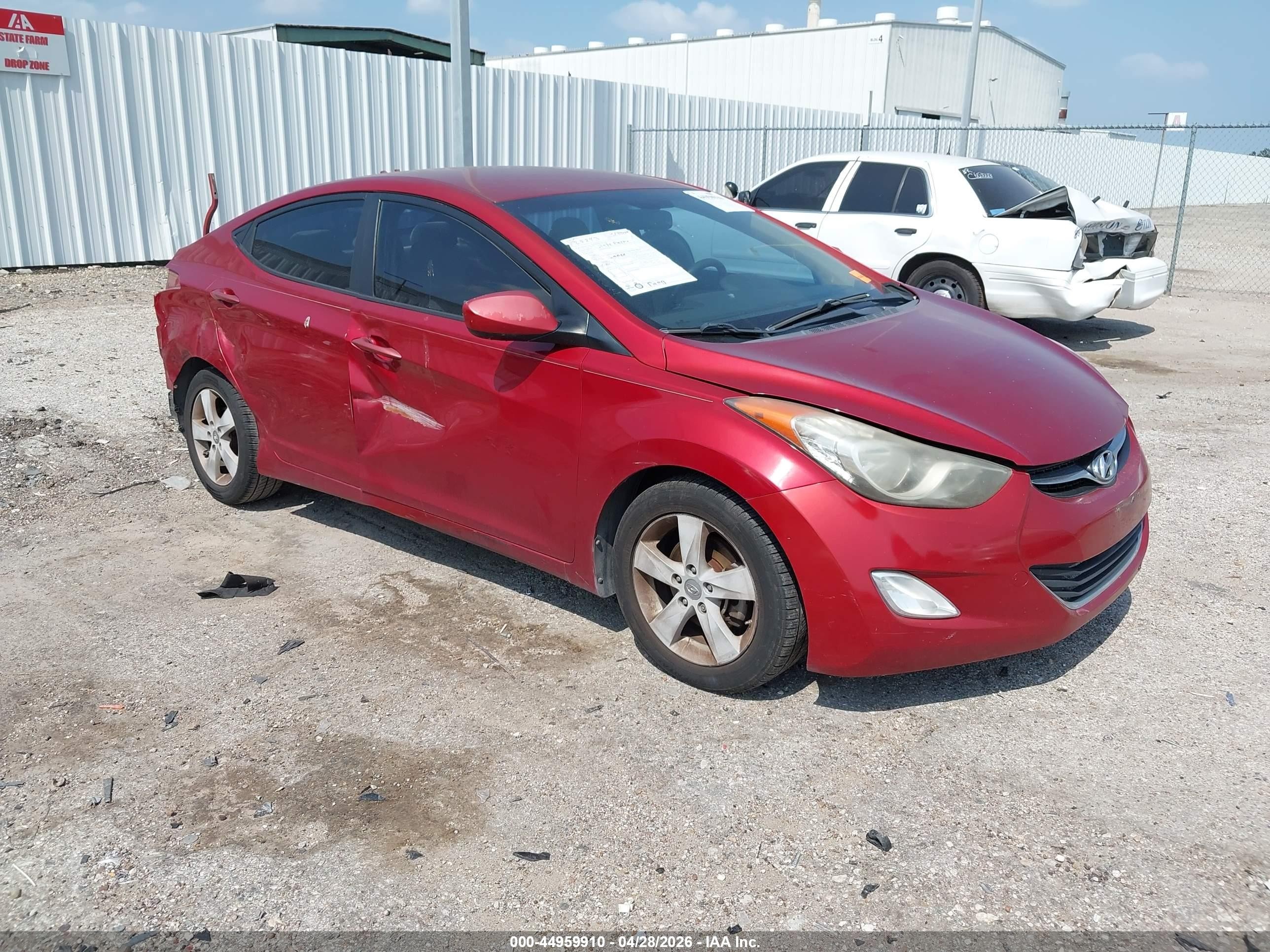 2013 Hyundai Elantra Gls Red vin: KMHDH4AE1DU778832