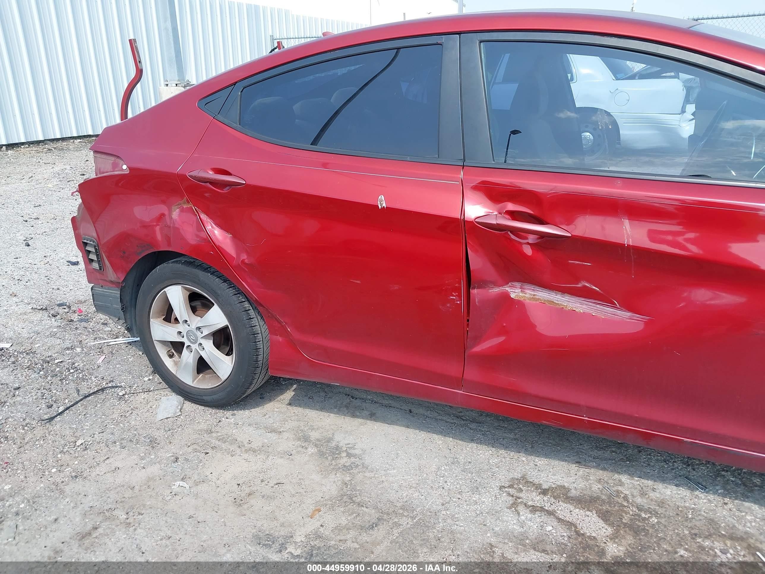 2013 Hyundai Elantra Gls Red vin: KMHDH4AE1DU778832
