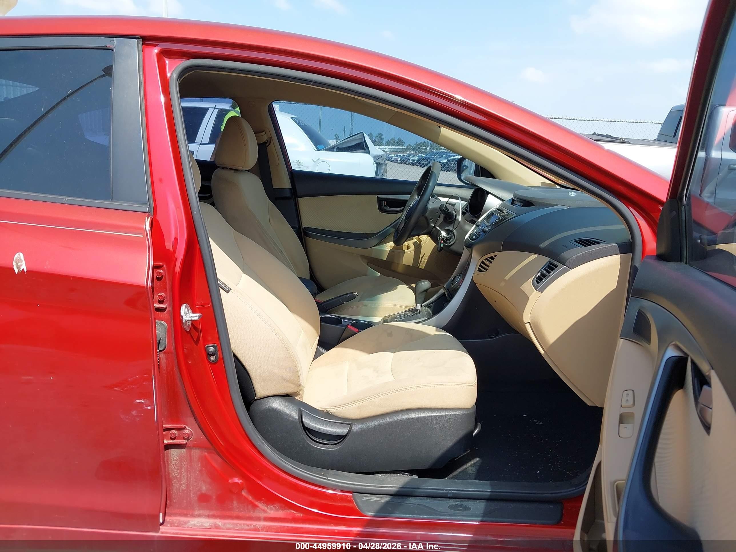 2013 Hyundai Elantra Gls Red vin: KMHDH4AE1DU778832