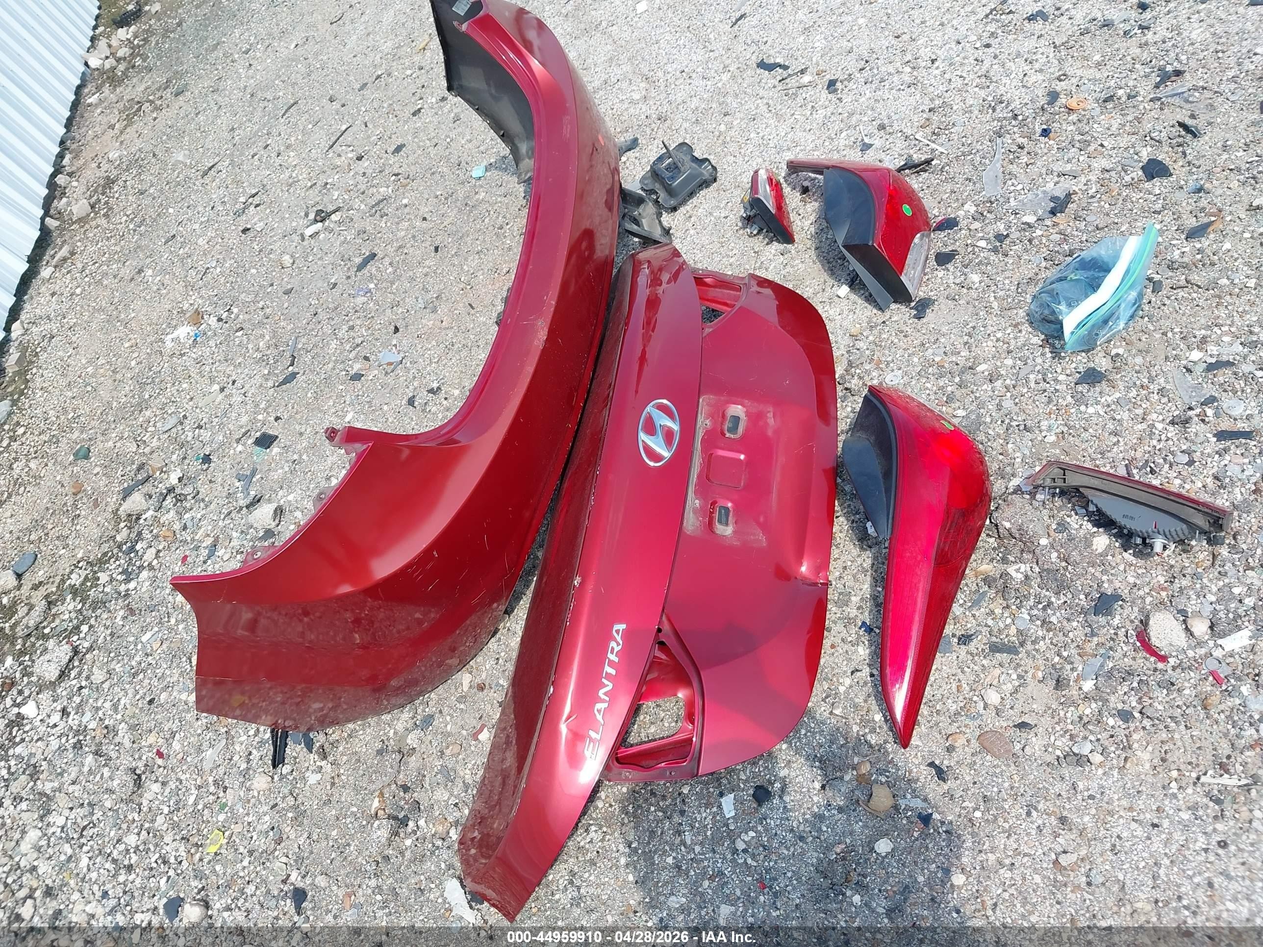 2013 Hyundai Elantra Gls Red vin: KMHDH4AE1DU778832