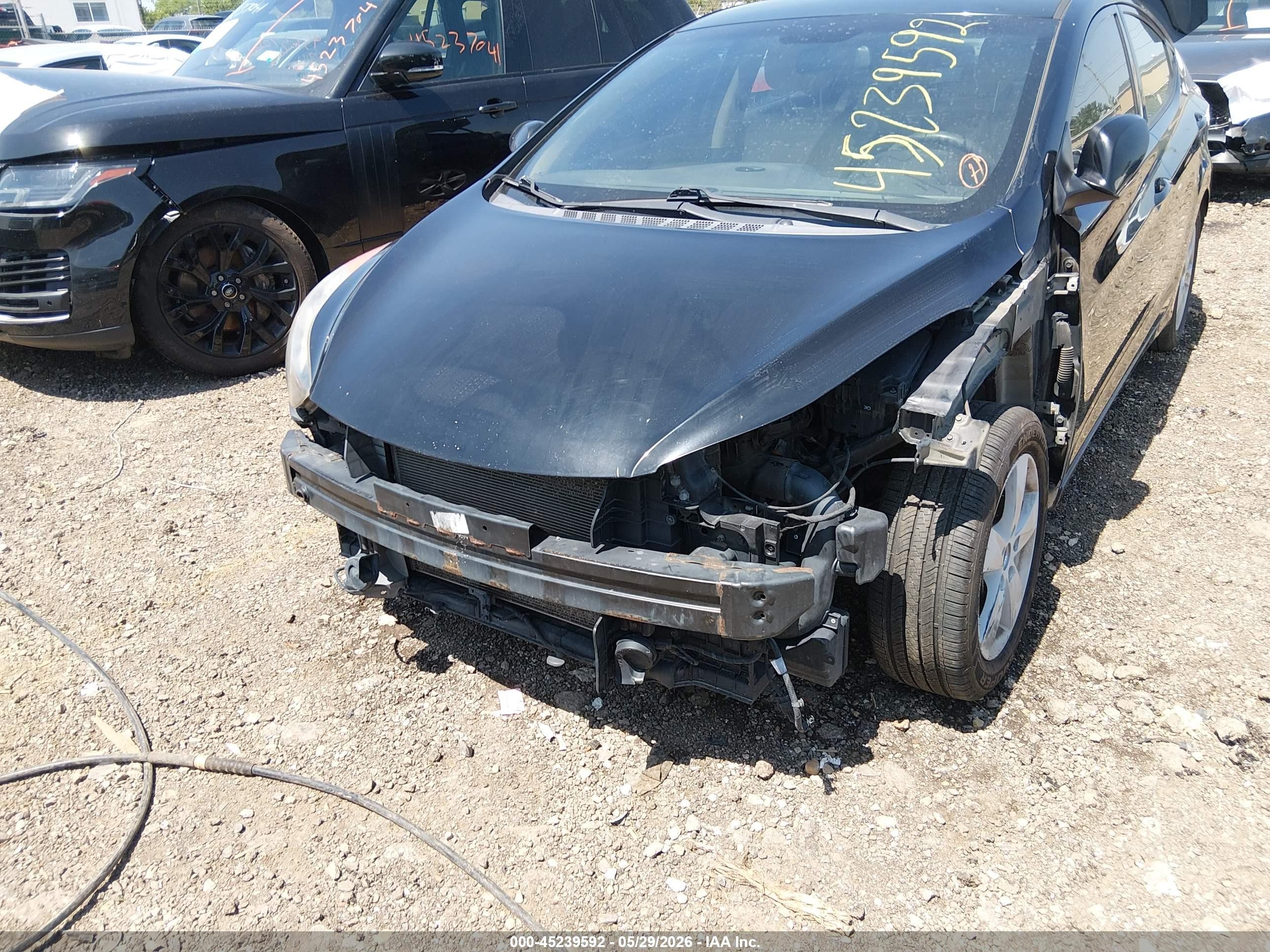 2013 Hyundai Elantra Gls (ulsan Plant) Black vin: KMHDH4AE1DU781388