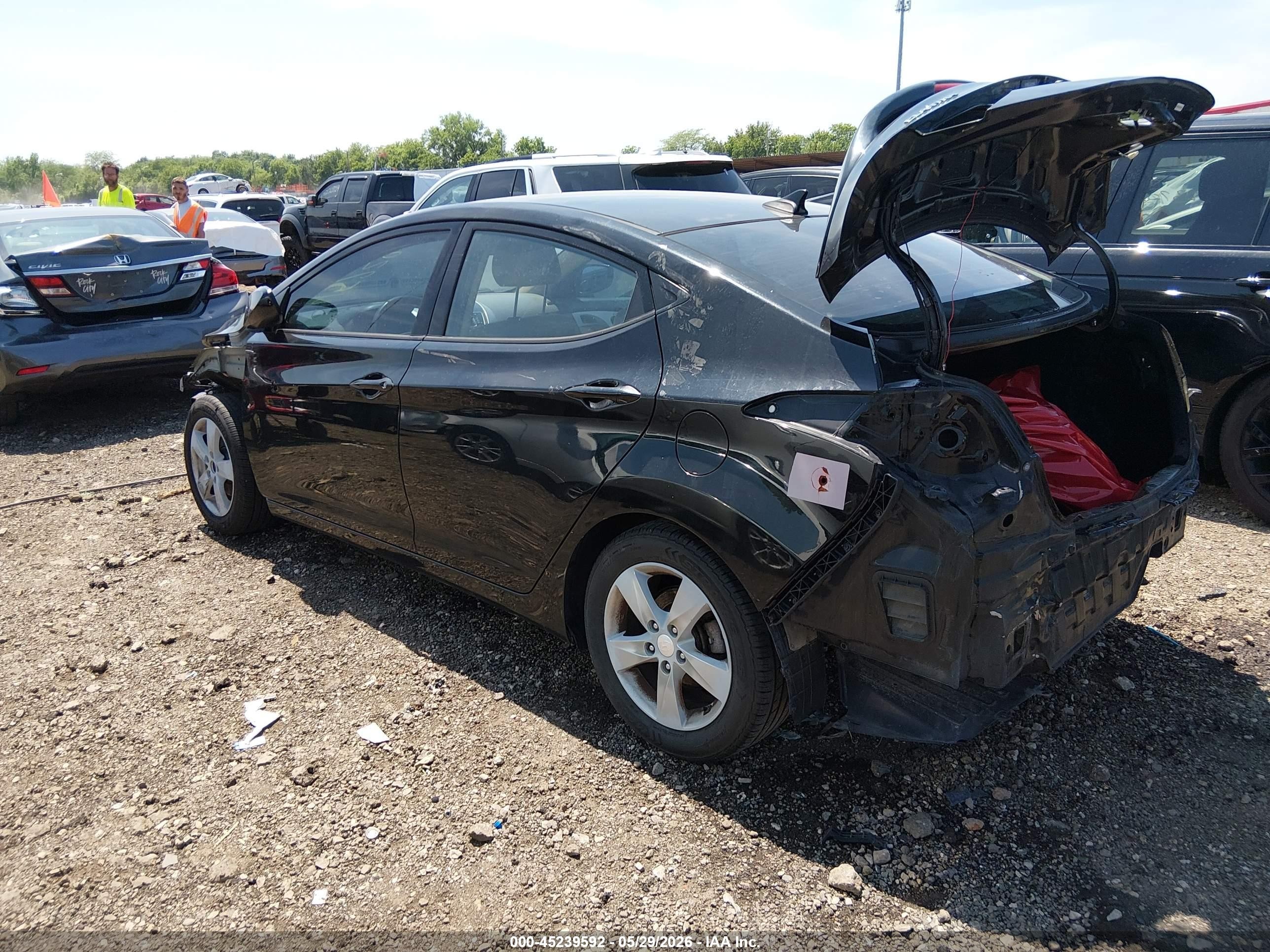 2013 Hyundai Elantra Gls (ulsan Plant) Black vin: KMHDH4AE1DU781388