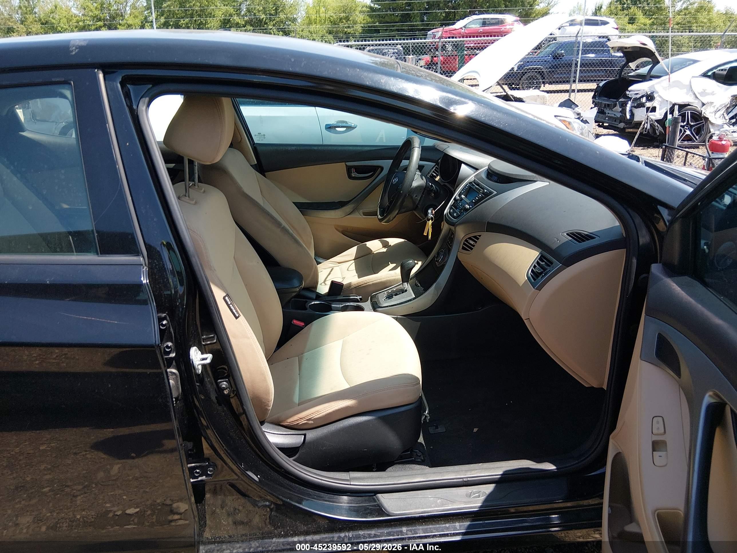 2013 Hyundai Elantra Gls (ulsan Plant) Black vin: KMHDH4AE1DU781388