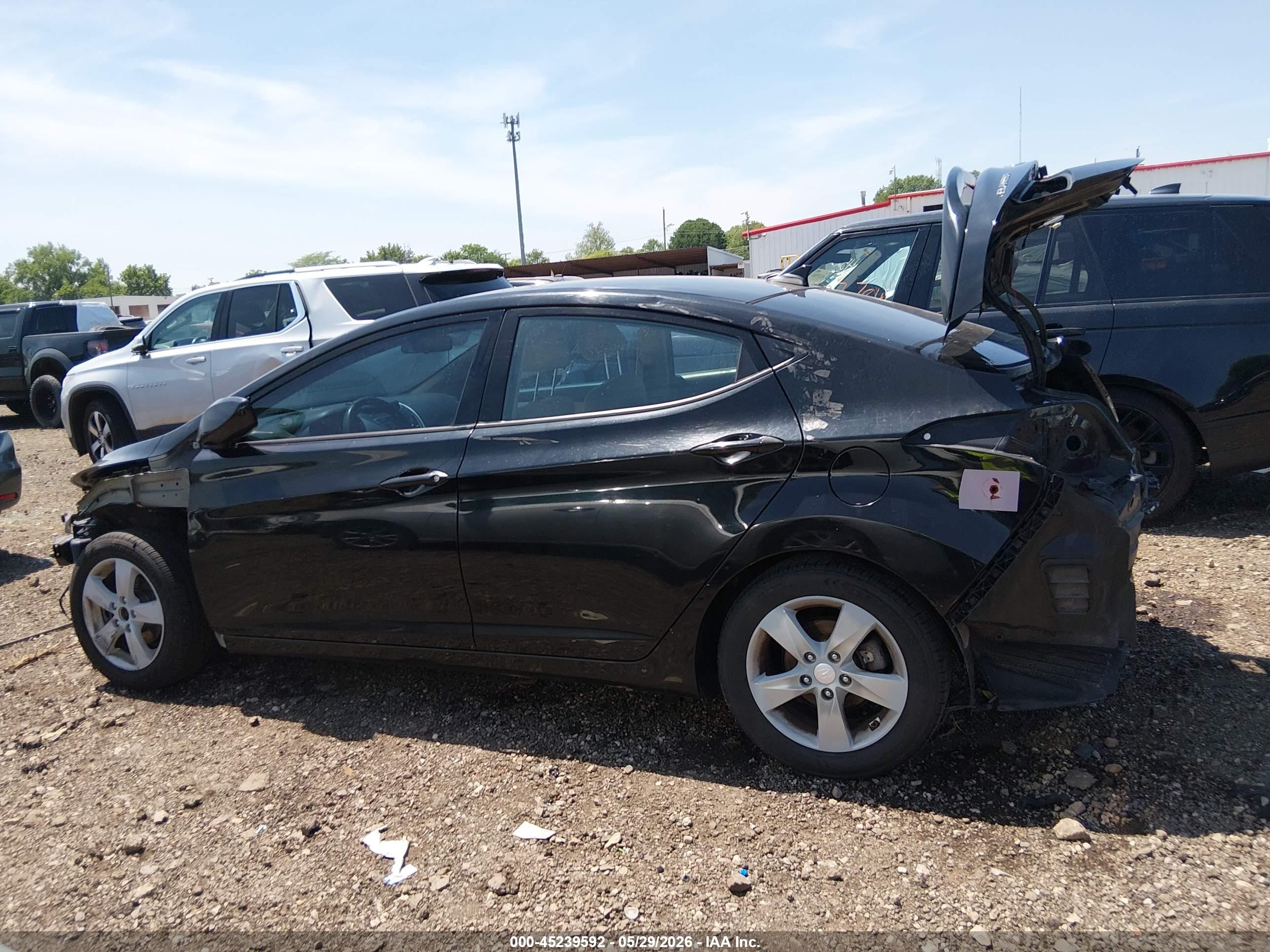 2013 Hyundai Elantra Gls (ulsan Plant) Black vin: KMHDH4AE1DU781388