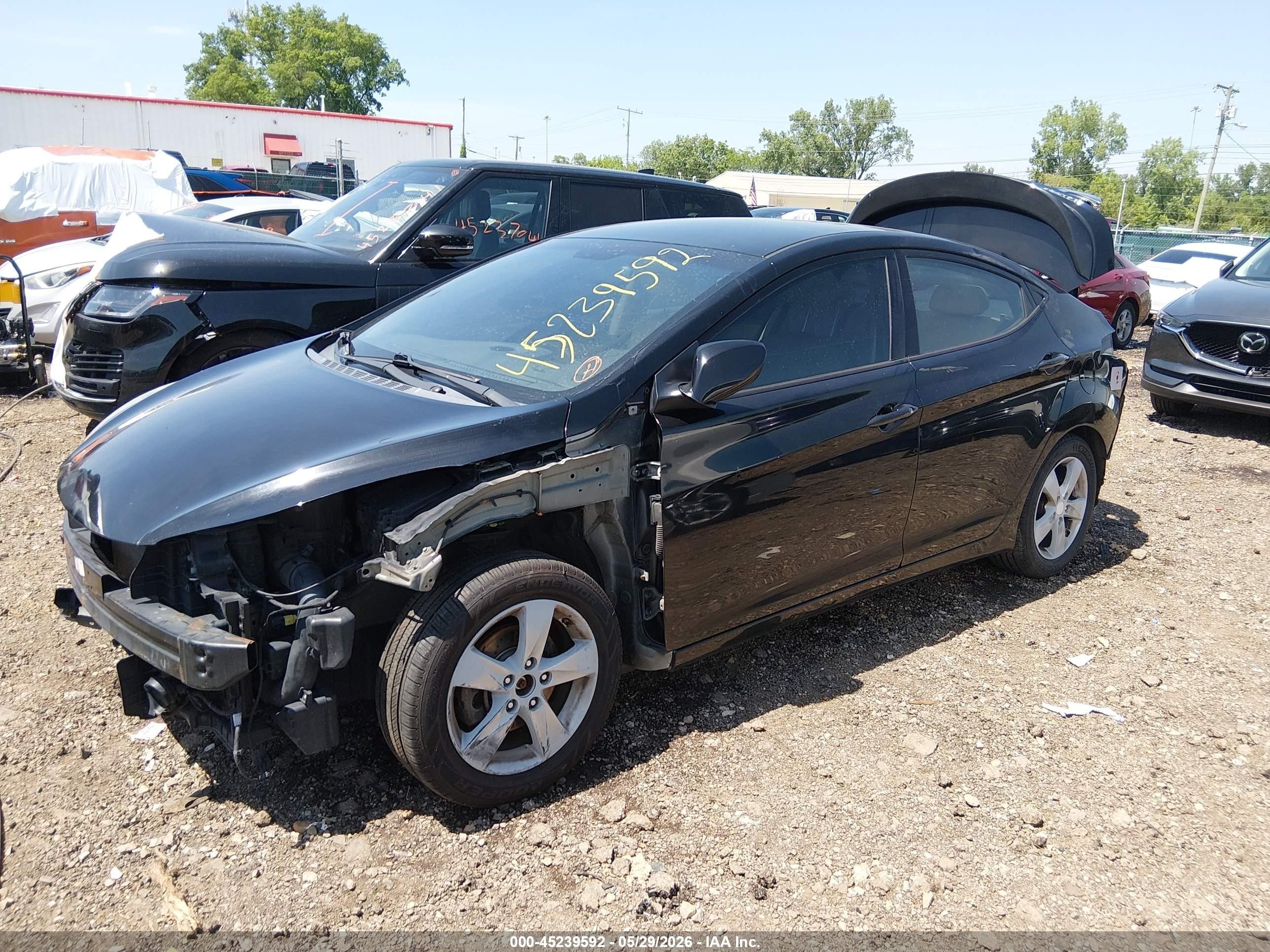 2013 Hyundai Elantra Gls (ulsan Plant) Black vin: KMHDH4AE1DU781388